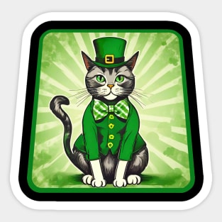 Saint patricks day cat Sticker